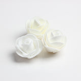 Maxbell 100pcs PE Foam Rose Flower Heads Artificial Rose Flowers White