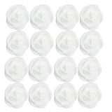 Maxbell 100pcs PE Foam Rose Flower Heads Artificial Rose Flowers White