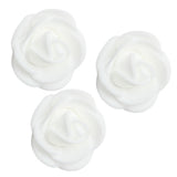 Maxbell 100pcs PE Foam Rose Flower Heads Artificial Rose Flowers White