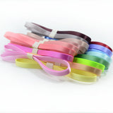 Maxbell 16 Pieces 1 Yard Double Sided Grosgrain Ribbons for Wedding Party Craft 6mm