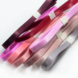 Maxbell 16 Pieces 1 Yard Double Sided Grosgrain Ribbons for Wedding Party Craft 9mm