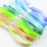 Maxbell 16 Pieces 1 Yard Double Sided Grosgrain Ribbons for Wedding Party Craft 9mm