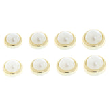 Maxbell 50pcs Pearls Rivet Studs Buttons for DIY Leather Bag Jeans  Normal 10mm