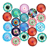 Maxbell 20pcs Mixed Glass Dome Flatback Cabochons Embellishment Scrapbooking 10mm