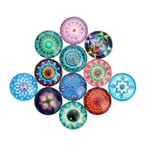 Maxbell 20pcs Mixed Glass Dome Flatback Cabochons Embellishment Scrapbooking 10mm
