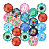 Maxbell 20pcs Mixed Glass Dome Flatback Cabochons Embellishment Scrapbooking 10mm