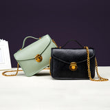 Maxbell Genuine Leather Bag Lock Fasteners Snap Buckles Clasp Replacement Black