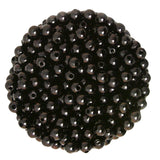 Maxbell 500pcs 6mm Round Plastic Imitation Pearl Spacer Beads DIY Craft Black