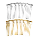 Maxbell 10 Pieces Alloy Hair Comb Women Hair Comb Wedding For Jewelry Making mixed