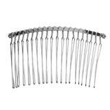 Maxbell 10 Pieces Alloy Hair Comb Women Hair Comb Wedding For Jewelry Making silver