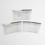 Maxbell 10 Pieces Alloy Hair Comb Women Hair Comb Wedding For Jewelry Making silver