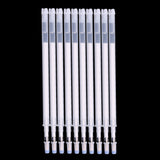 Maxbell 10pcs High Temperature Disappearing Pen Heat Erase Pens Sewing Tools White