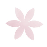 Maxbell 100 Pieces Cut Out Satin Drill Fabric Flower for Wedding Craft 45mm Pink