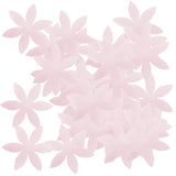 Maxbell 100 Pieces Cut Out Satin Drill Fabric Flower for Wedding Craft 45mm Pink