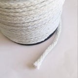 Maxbell Rustic Cotton Rope 8 Strands Braided Twisted Cord Twine 40 Meters White