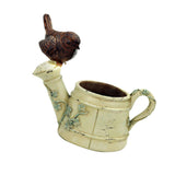 Maxbell Miniature Bird Flower Pot Dollhouse Bonsai Garden Succulent Planter Beige