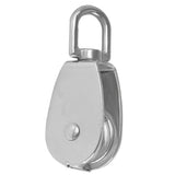 Maxbell Stainless Steel Single Wheel Pulley Block Swivel Rope Sheave Eye 25mm