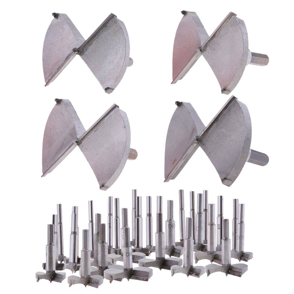 Maxbell Forstner Bits Woodwork Boring Wood Hole Saw Cutter Drill Set Carbide 40mm