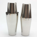 Maxbell Martini BAR COCKTAIL SHAKER Stainless Steel Boston Mixing Tin Set 800/600ml