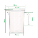 Maxbell Transparent Kitchen Liquid Scale Measuring Cup Graduated Beaker 500ml