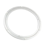 Maxbell Aluminum Alloy Round Rotating Turntable Bearing Table Silver White 12 inch