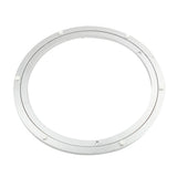 Maxbell Aluminum Alloy Round Rotating Turntable Bearing Table Silver White 12 inch
