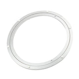 Maxbell Aluminum Alloy Round Rotating Turntable Bearing Table Silver White 12 inch