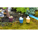 Maxbell 10 pieces Resin Bucket Miniature Fairy Garden Bonsai Pot Micro Decor Rabbit