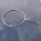 Maxbell Stainless Steel Handle Ring Coffee Tea Cloth Strainer Filter Sock Bag S