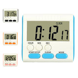 Maxbell Portable Digital Countdown Timer Clock LCD Screen for Kitchen Cook Blue