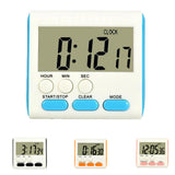 Maxbell Portable Digital Countdown Timer Clock LCD Screen for Kitchen Cook Blue