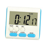 Maxbell Portable Digital Countdown Timer Clock LCD Screen for Kitchen Cook Blue