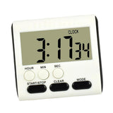 Maxbell Portable Digital Countdown Timer Clock LCD Screen for Kitchen Cook Black