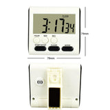 Maxbell Portable Digital Countdown Timer Clock LCD Screen for Kitchen Cook Black