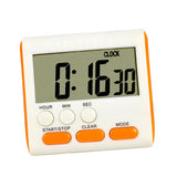 Maxbell Portable Digital Countdown Timer Clock LCD Screen for Kitchen Cook Orange