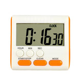 Maxbell Portable Digital Countdown Timer Clock LCD Screen for Kitchen Cook Orange