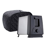 Maxbell Polyester Grid Bread Toaster Dust Cover Bakeware Protector 2 Slice Black