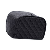 Maxbell Polyester Grid Bread Toaster Dust Cover Bakeware Protector 2 Slice Black