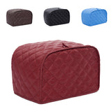 Maxbell Polyester Grid Bread Toaster Dust Cover Bakeware Protector 4 Slice Red