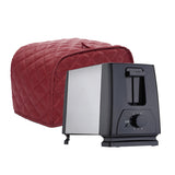 Maxbell Polyester Grid Bread Toaster Dust Cover Bakeware Protector 4 Slice Red