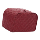 Maxbell Polyester Grid Bread Toaster Dust Cover Bakeware Protector 4 Slice Red