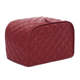 Maxbell Polyester Grid Bread Toaster Dust Cover Bakeware Protector 4 Slice Red