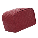 Maxbell Polyester Grid Bread Toaster Dust Cover Bakeware Protector 4 Slice Red