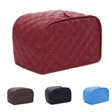 Maxbell Polyester Grid Bread Toaster Dust Cover Bakeware Protector 4 Slice Red