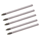 Maxbell 6 Sizes Triangular Drill Bits Set Tiles Ceramic Glass Hole Saw Opener 5mm