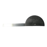 Maxbell Stainless Steel Protractor 180 Degrees Angle Ruler Finder Metric  0-145mm