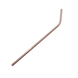 Maxbell 1 Piece Bent Stainless Steel Metal Cocktail Drinking Mixing Straw Rose Gold