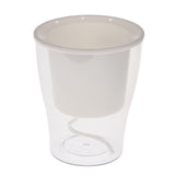 Maxbell Transparent Flower Self-watering Planter Flower Basket Round 130×130×150mm