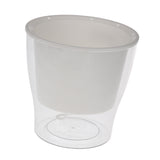 Maxbell Transparent Flower Self-watering Planter Flower Basket Round 175×175×150mm