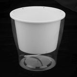 Maxbell Transparent Flower Self-watering Planter Flower Basket Round 175×175×150mm